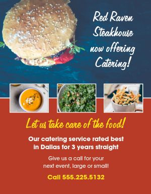 Cafe Catering Flyer