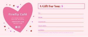 Valentines Love Gift Certificate