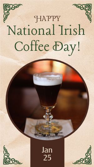 Irish Coffee Day Facebook Story
