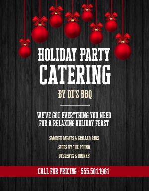 Holiday Catering Flyer