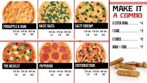 Easy Edit Pizza Grid Digital Display