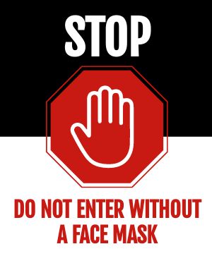 Stop Mask Poster