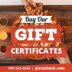 Pizza Gift Certificates Instagram Post