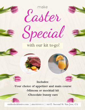 Easter Specials Sign