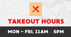 Takeout Hours Facebook Post