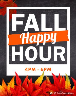 Fall Happy Hour Poster