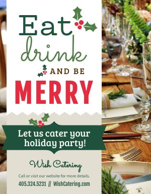 Christmas Catering Sign
