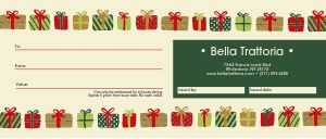 Holiday Presents Gift Certificate