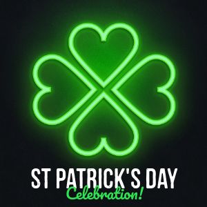 Neon St Patricks Day IG Post
