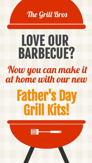 BBQ Fathers Day Facebook Story