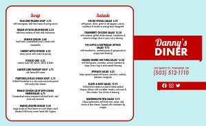 American Diner Family Takeout Menu