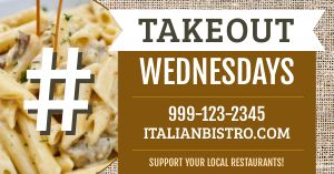 Takeout Wednesday Facebook Post