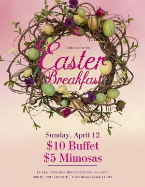 Easter Breakfast Flyer