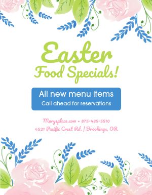 Easter Restaurant Flyer