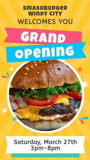 Grand Opening Facebook Story