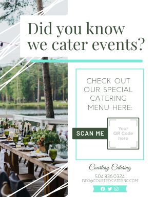 Event Catering Signage