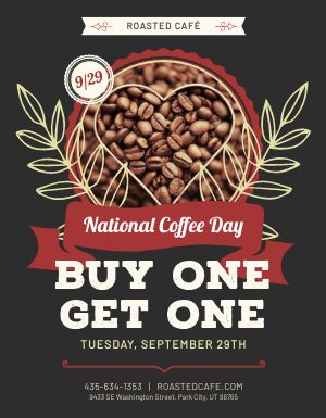 National Coffee Day Flyer