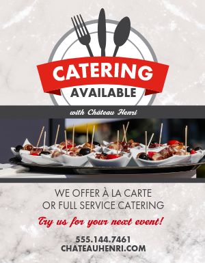Catering Available Flyer