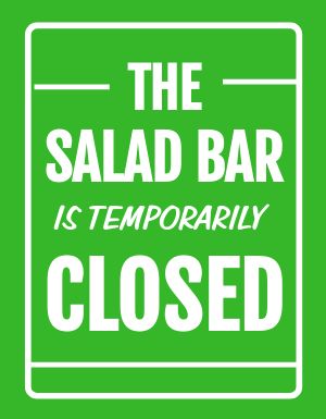 Salad Bar Sign