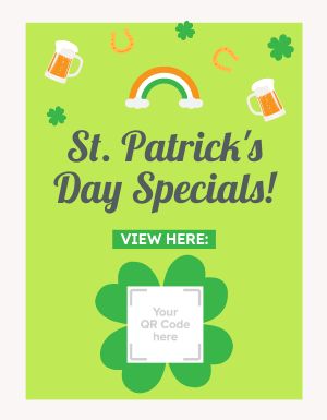 St Patricks Specials Promo