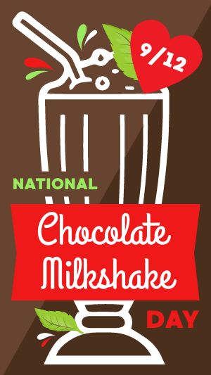 Chocolate Milkshake Facebook Story