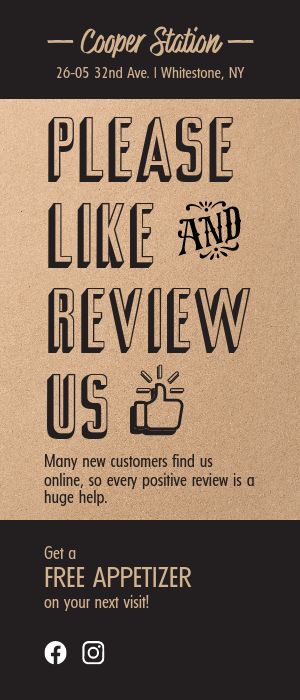 Review Rack Card
