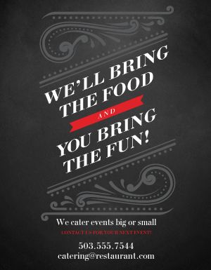Event Catering Flyer