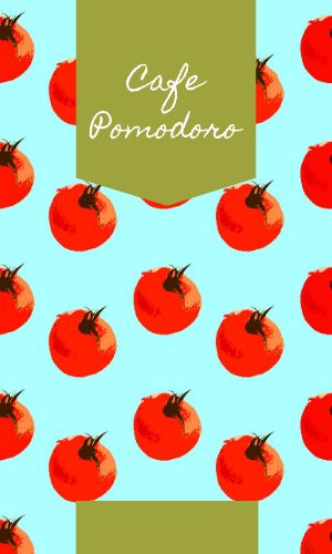 Simple Tomato Pattern Business Card