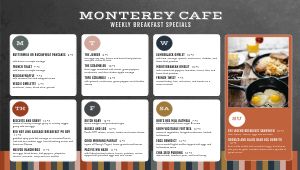 Modern Cafe Daily Specials Digital Menu Board