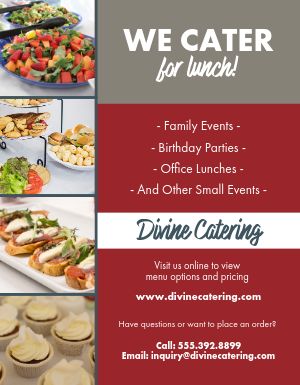 Lunch Catering Flyer