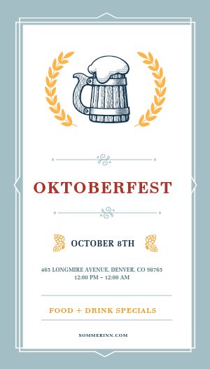 Oktoberfest Party Digital Poster