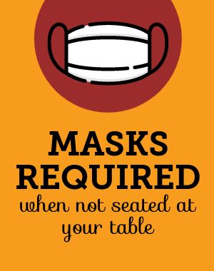 Restaurant Mask Poster