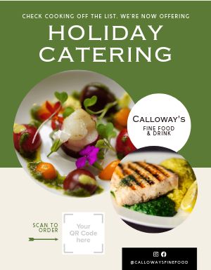 Holiday Catering Signage