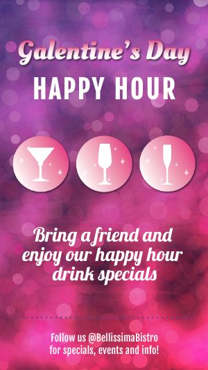 Galentines Happy Hour FB Story