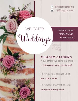 Wedding Cater Flyer