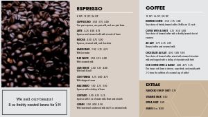 Coffee Espresso Bar Video Menu Board