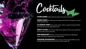 Cocktails Night Club Digital Menu Board