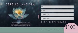 Spa Present Gift Certificate