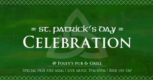 St Patricks Celebration Facebook Post